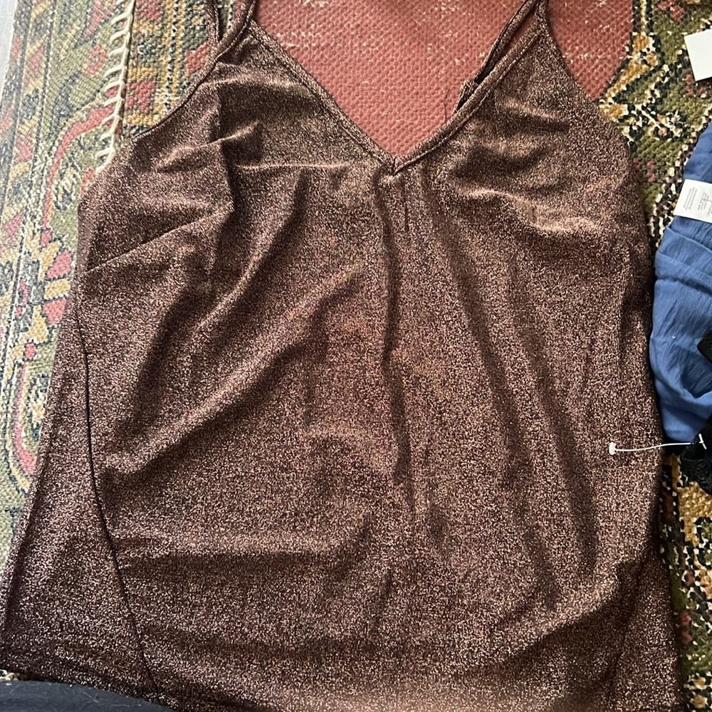 Bishop + Young Marisa Cami in Rose Metallic NWT - Picture 3 of 3